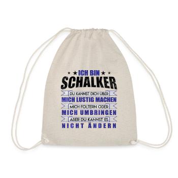 Je suis Schalke Idée cadeau design fan - Sac de sport léger - nature - Devant
