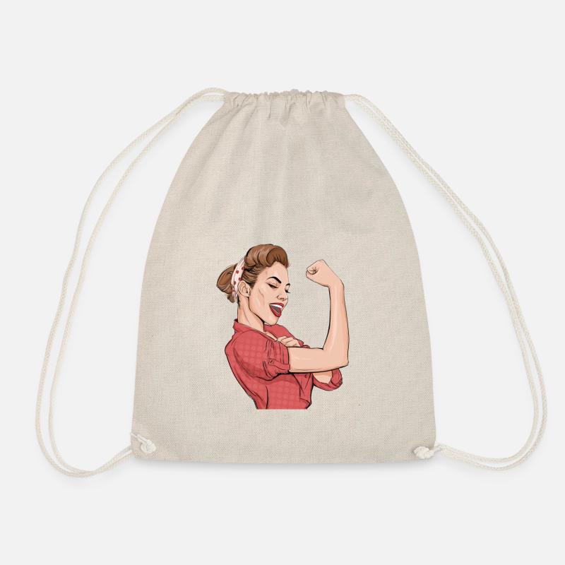 Female power in its purest form - Drawstring Bag - nature