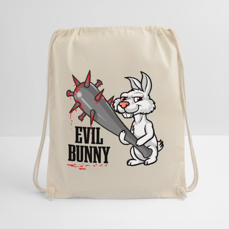 Evil Rabbit | Evil Hasi | Evil Rabbit Drawstring Bag