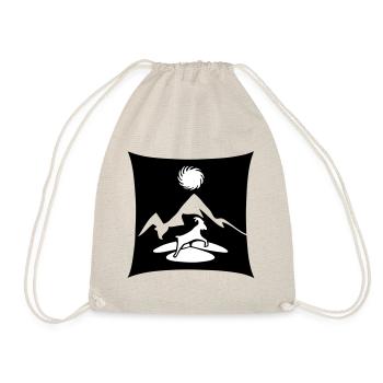 high alps ibex mountain ibex symbol - Drawstring Bag - nature - Front