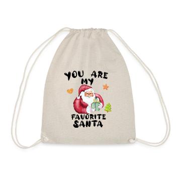 You are my favorite Santa - Drawstring Bag - nature - Front