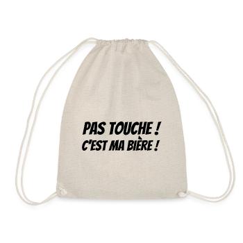 Bières artisanales - Pas Touche, c'est ma bière ! - Sac de sport léger - nature - Devant