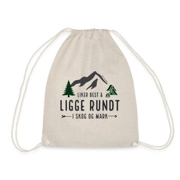 Liegt gerne im Wald und Feld Motiv - Turnbeutel - Natur - Vorne