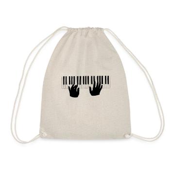clés de piano - Sac de sport léger - nature - Devant