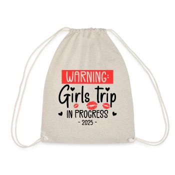 Warning Girls Trip In Progress 2025 - Sac de sport léger - nature - Devant