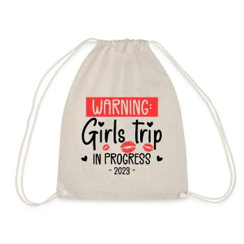 Warning Girls Trip In Progress 2023 - Sac de sport léger - nature - Devant