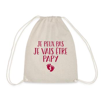 Je Peux Pas Je Vais Être Papy | Cadeau Grand-père - Sac de sport léger - nature - Devant