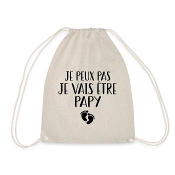 j'peux pas je vais être papy - Sac de sport léger - nature - Devant