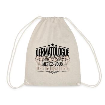 Dermatologue cadeau Dermatologue le vrai Dermatolo - Sac de sport léger - nature - Devant