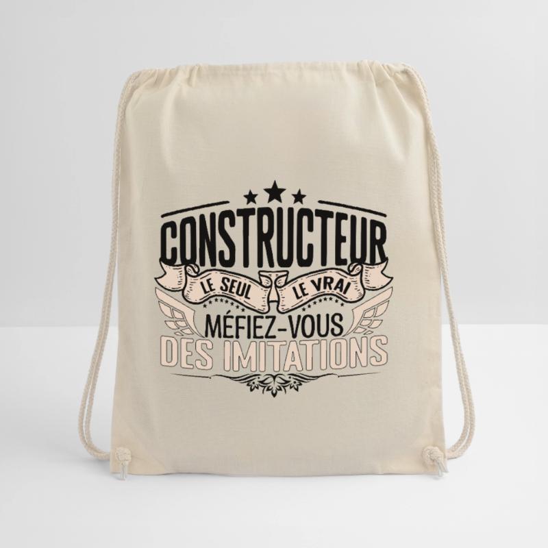 Constructeur cadeau Constructeur le vrai Construct Sac de sport léger