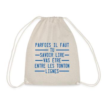 tu vas etre tonton anonce grossesse originale - Sac de sport léger - nature - Devant