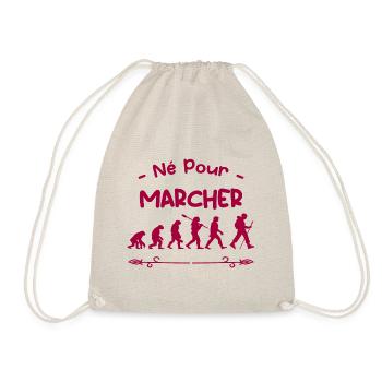 né pour marcher évolution - Sac de sport léger - nature - Devant