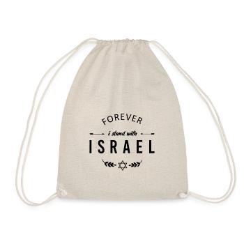 Forever I stand with Israel - Black - Sac de sport léger - nature - Devant