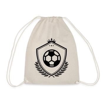 Football soccer coat of arms - Drawstring Bag - nature - Front