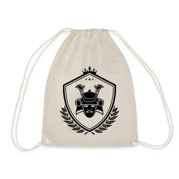 Samurai Helm wappen - Turnbeutel - Natur - Vorne