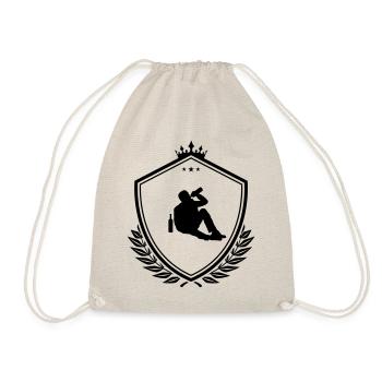 Drinking alcohol drunk Coat of arms - Drawstring Bag - nature - Front