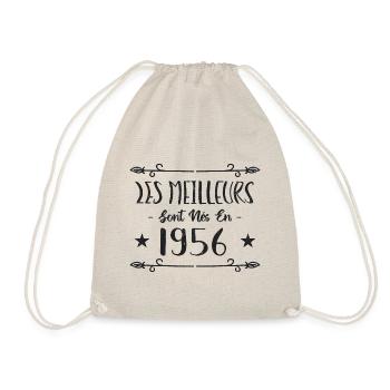 Les meilleurs sont nés en 1956 - Sac de sport léger - nature - Devant