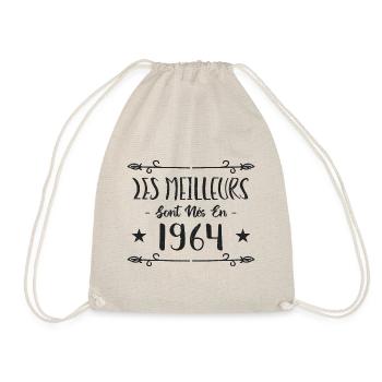 Les meilleurs sont nés en 1964 - Sac de sport léger - nature - Devant