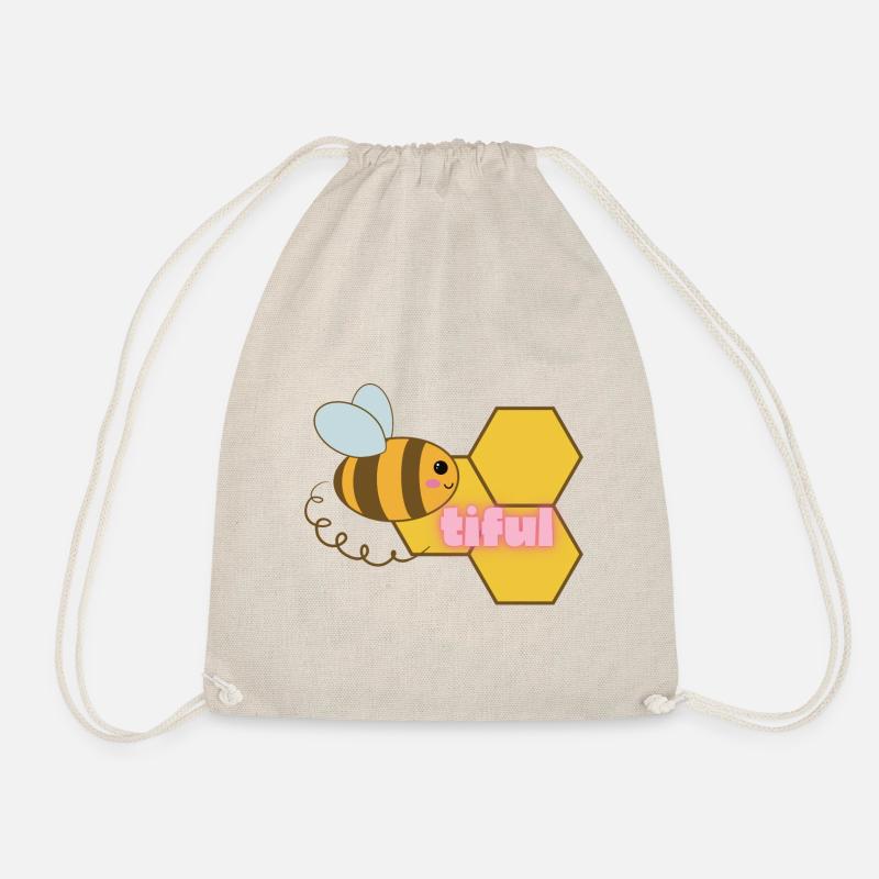 Beetiful - Drawstring Bag - nature