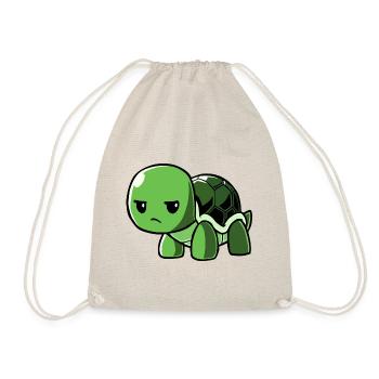 Tortoise annoyed - Drawstring Bag - nature - Front