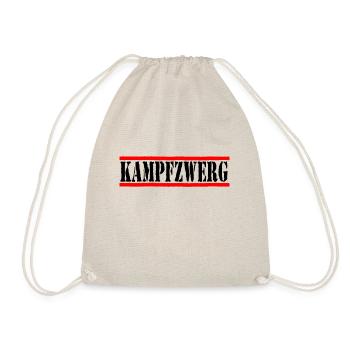 Kampfzwerg schwarz - Turnbeutel - Natur - Vorne