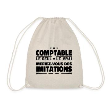 Comptable le seul. Comptable le vrai. Comptable - Sac de sport léger - nature - Devant