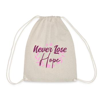 October Rose Hope For All - Drawstring Bag - nature - Front