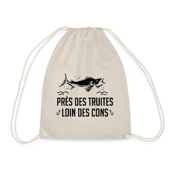 Près Des Truites Loin Des Cons - Sac de sport léger - nature - Devant
