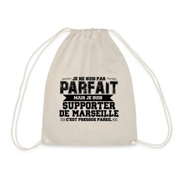 Je Suis Un Supporter De Marseille Parfait OM - Sac de sport léger - nature - Devant