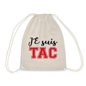 Je Suis TAC -TIC et TAC- TIC TAC Duo Drôle Cadeau - Sac de sport léger - nature - Devant
