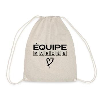 Équipe mariée - Sac de sport léger - nature - Devant