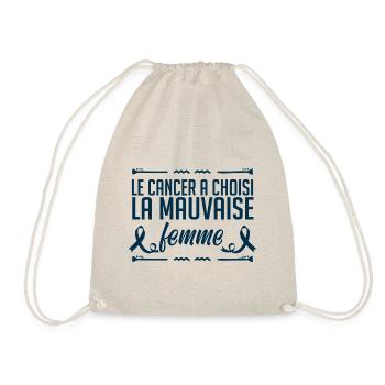 Le Cancer A Choisi La Mauvaise Femme, Octobre Rose - Sac de sport léger - nature - Devant