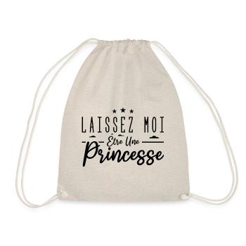 laissez moi être une princesse - Sac de sport léger - nature - Devant