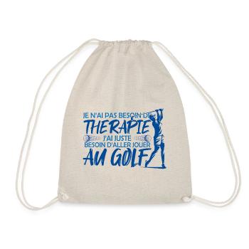 Golf joueur Cadeau joueur Golf sport golf sport !! - Sac de sport léger - nature - Devant
