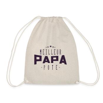 Meilleur Papa, Meilleur Pote | Fêtes des Pères - Sac de sport léger - nature - Devant