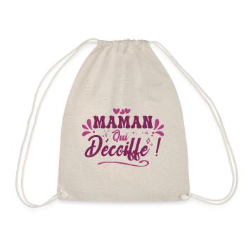 Meilleure Maman Qui Décoiffe, Idée Cadeau Maman - Sac de sport léger - nature - Devant