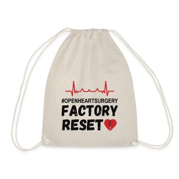 Open Heart Surgery - Factory Reset - Drawstring Bag - nature - Front