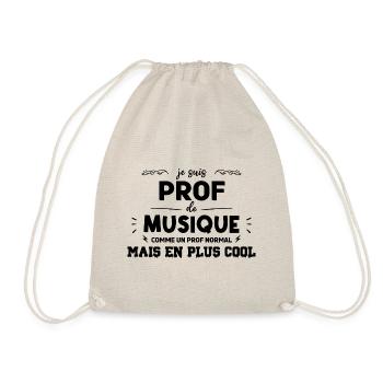 Professeur de musique cadeau drôle prof femme - Sac de sport léger - nature - Devant