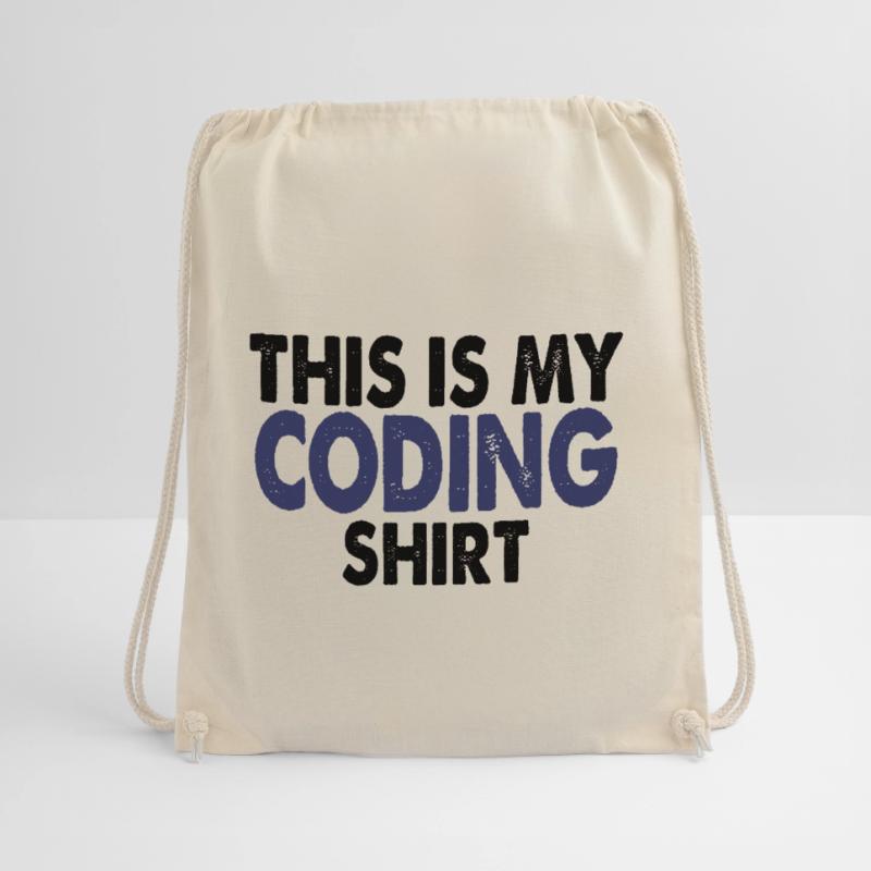 Coding nerd computer programming Drawstring Bag
