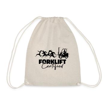 Forklift Certified - Truck Driver - Drawstring Bag - nature - Front