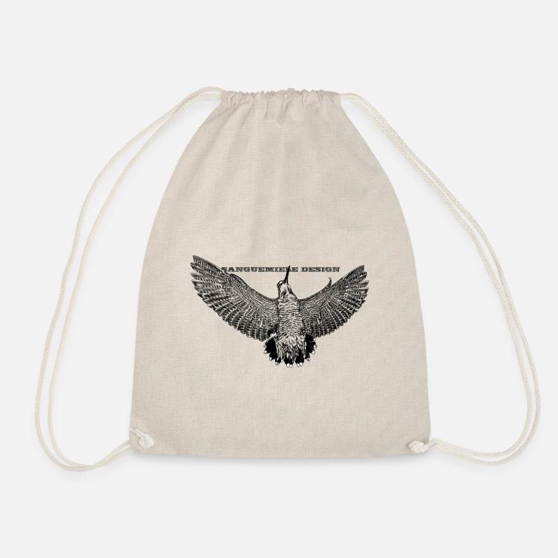 Woodcock open wings - Drawstring Bag - nature