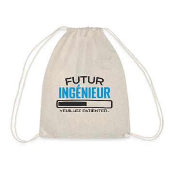Futur Ingénieur Idée Cadeau Futur Ingénieur - Sac de sport léger - nature - Devant