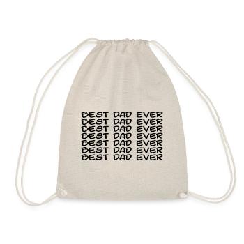 Best dad ever - Drawstring Bag - nature - Front