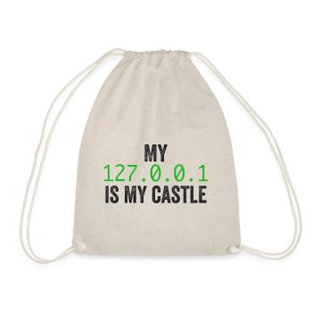 My 127.0.0.0.1 Is My Castle - Sac de sport léger - nature - Devant