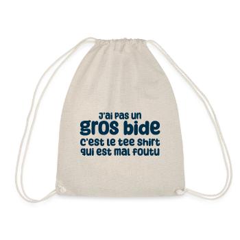Humour Drôle Gros Bide Cadeau Papa - Sac de sport léger - nature - Devant
