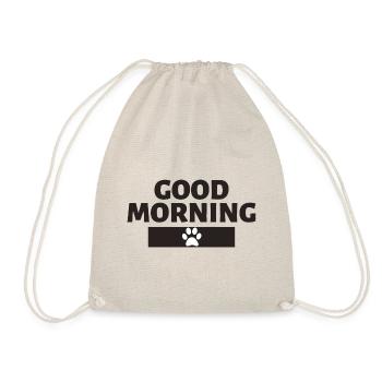 Good Morning Paw - Drawstring Bag - nature - Front