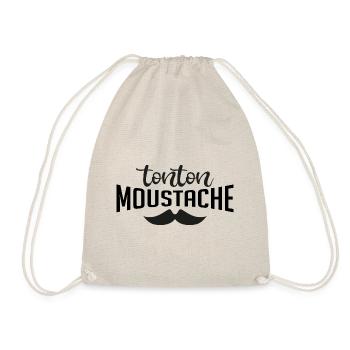 tonton moustache - Sac de sport léger - nature - Devant