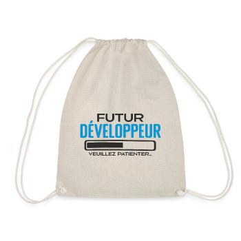 Future Développeur Idée Cadeau Future Développeur - Sac de sport léger - nature - Devant