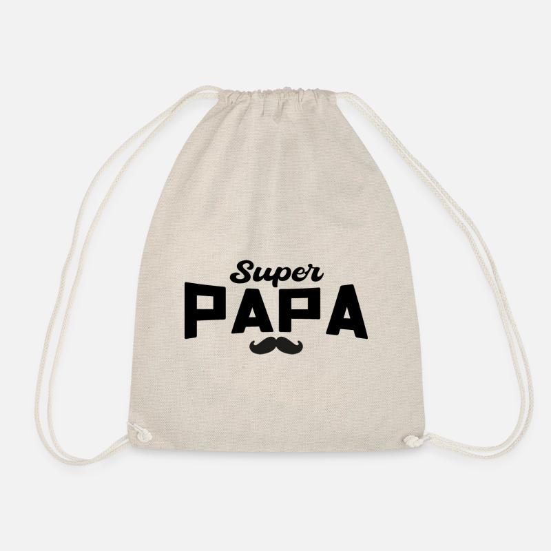 Super Daddy Daddy Geschenk Papa - Turnbeutel - Natur