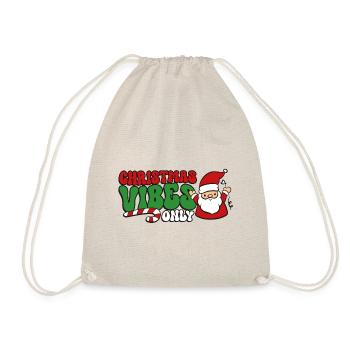 Christmas Christmas Spirit Santa Claus - Drawstring Bag - nature - Front